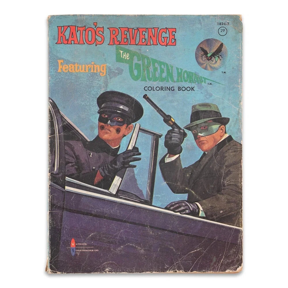 BRUCE LEE SIGNED "KATO'S REVENGE - THE GREEN HORNET" COLORING BOOK