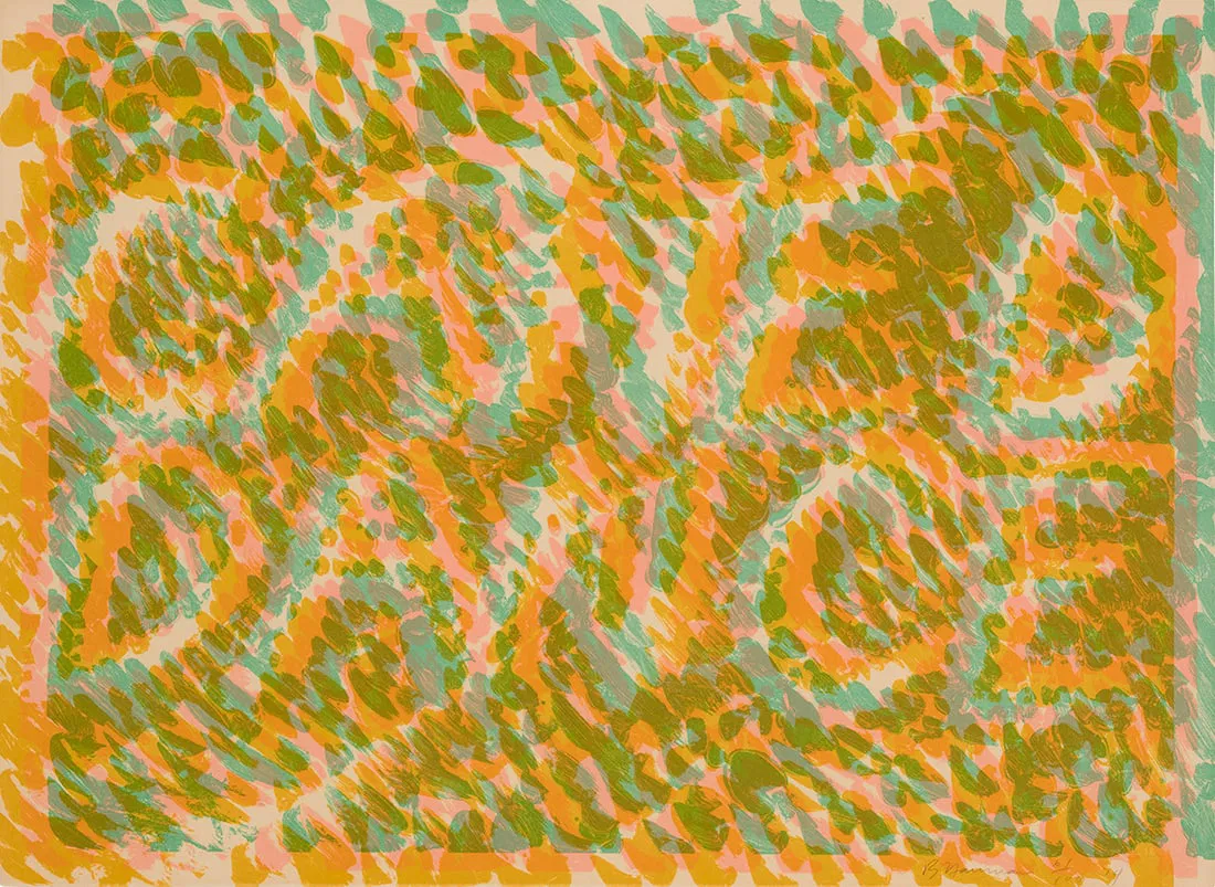 Bruce Nauman (b. 1941), "Caned Dance," from "Merce Cunningham Portfolio," 1974