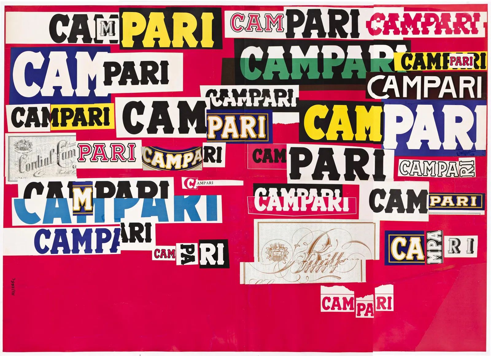Bruno Munari, Campari. Billboard poster. 1964.