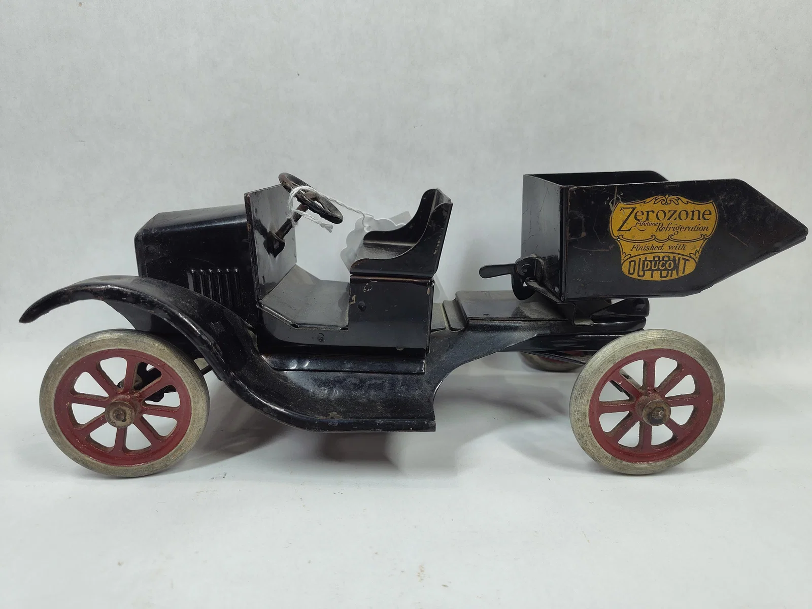 Buddy L Zerozone DuPont Dump Bed Pressed Steel Car w/ Original Buddy L Label