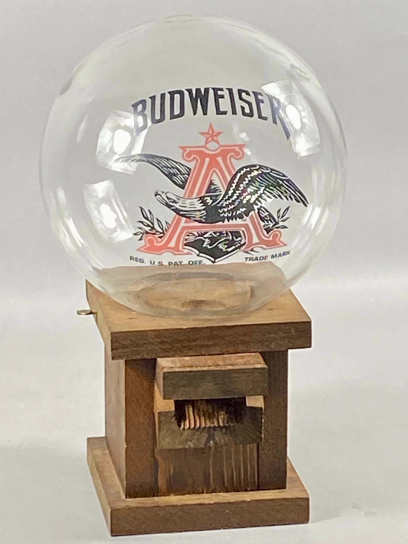 Budweiser Anheuser-Busch Countertop Peanut and Gumball Dispenser