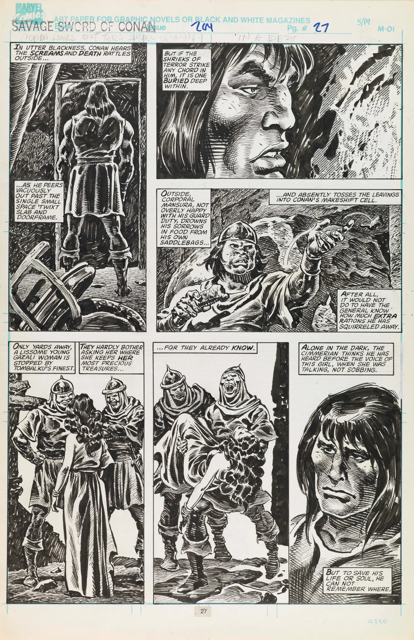 Buscema John - "Savage Sword of Conan - The City of Magicians", 1992