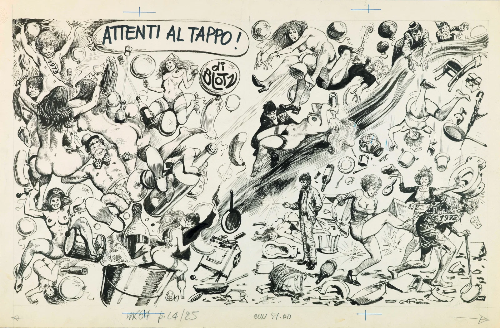 Buzzelli Guido - "Attenti al tappo!", 1973