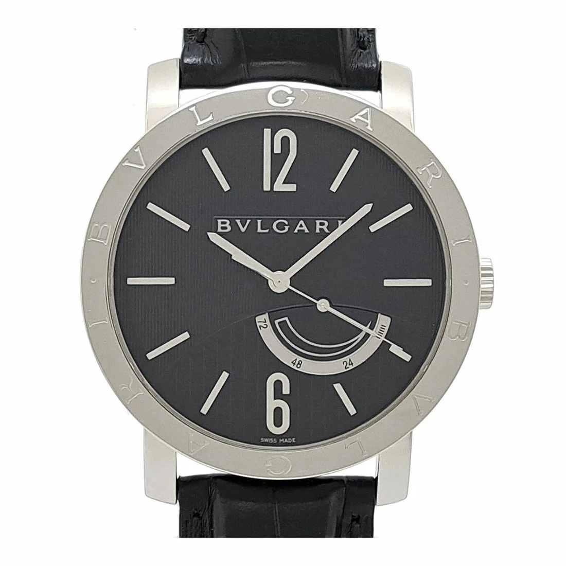 BVLGARI POWER RESERVE BLACK WATCH