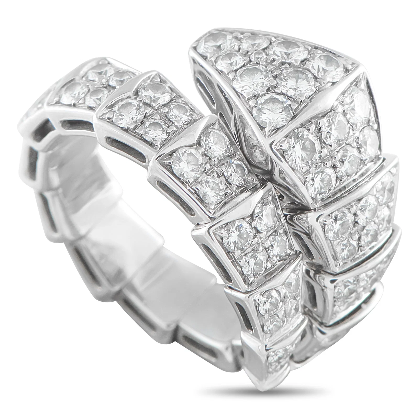 Bvlgari Serpenti 1.89ctw Diamond and 18K Ring