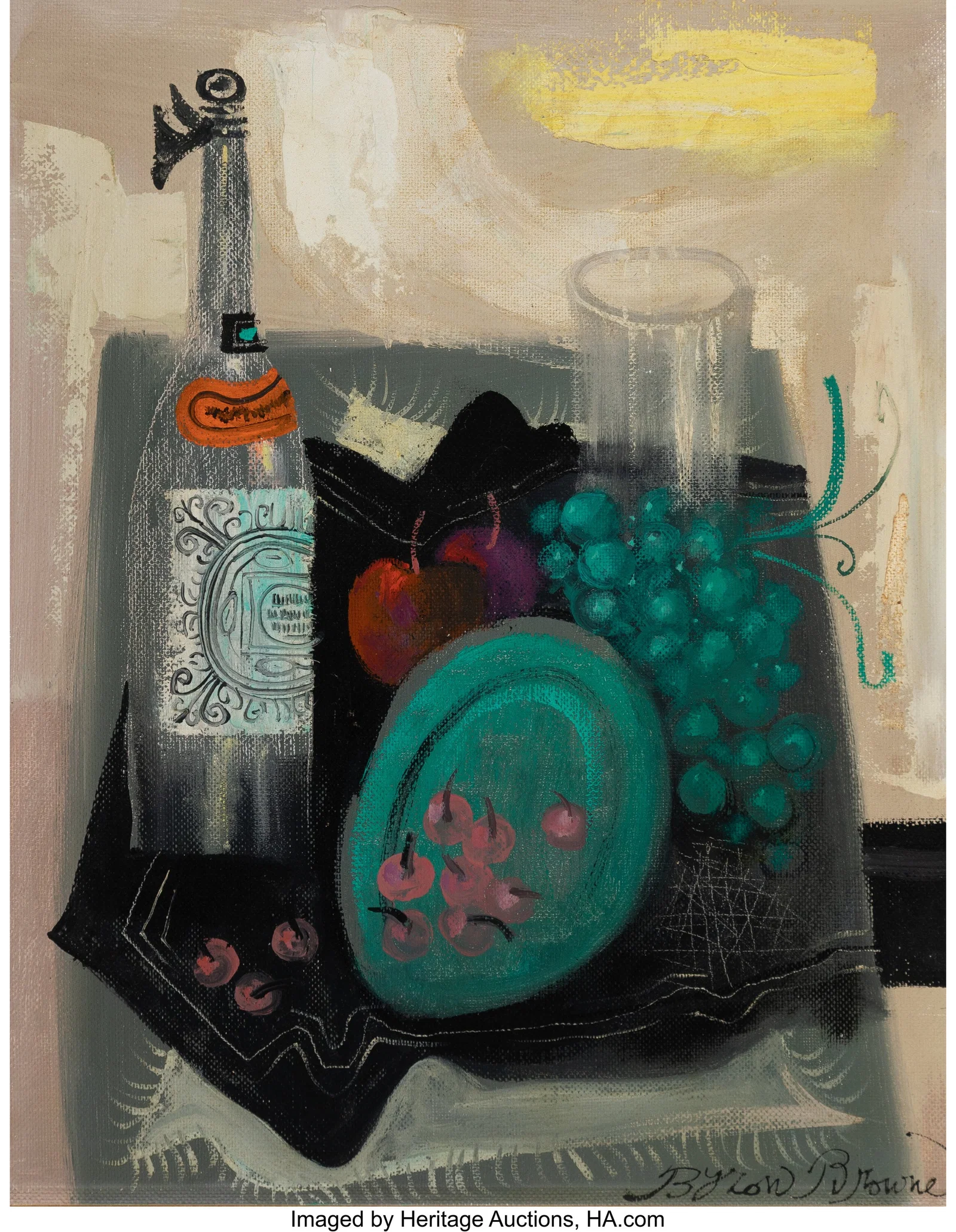 Byron Browne (American, 1907-1961) The Green Dis