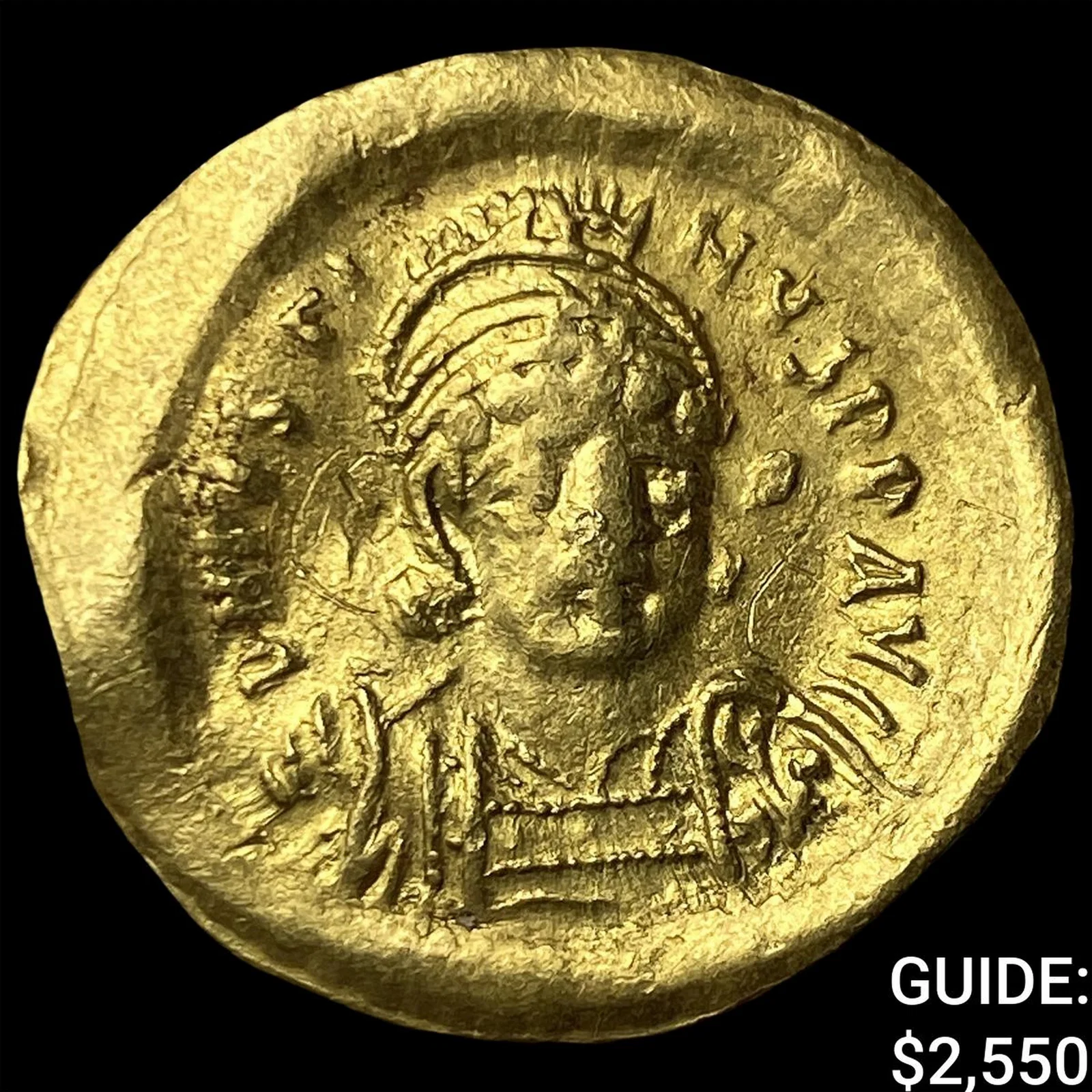 Byzantine Empire Justin II 565-578AD Gold Solidus