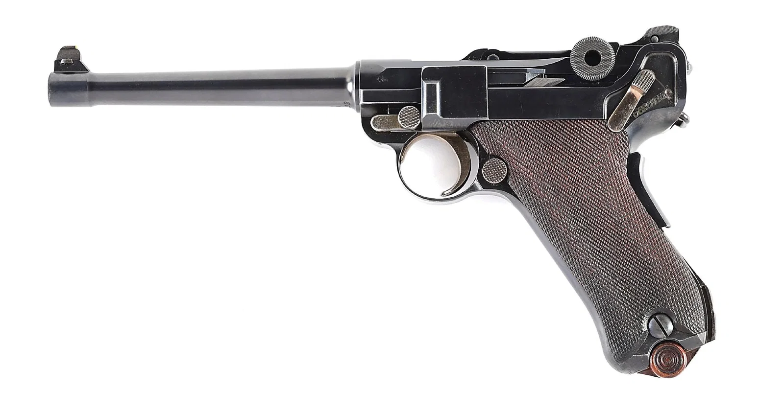 (C) HANS TAUSCHER IMPORTED DWM MODEL 1906 NAVY COMMERCIAL LUGER SEMI-AUTOMATIC PISTOL.