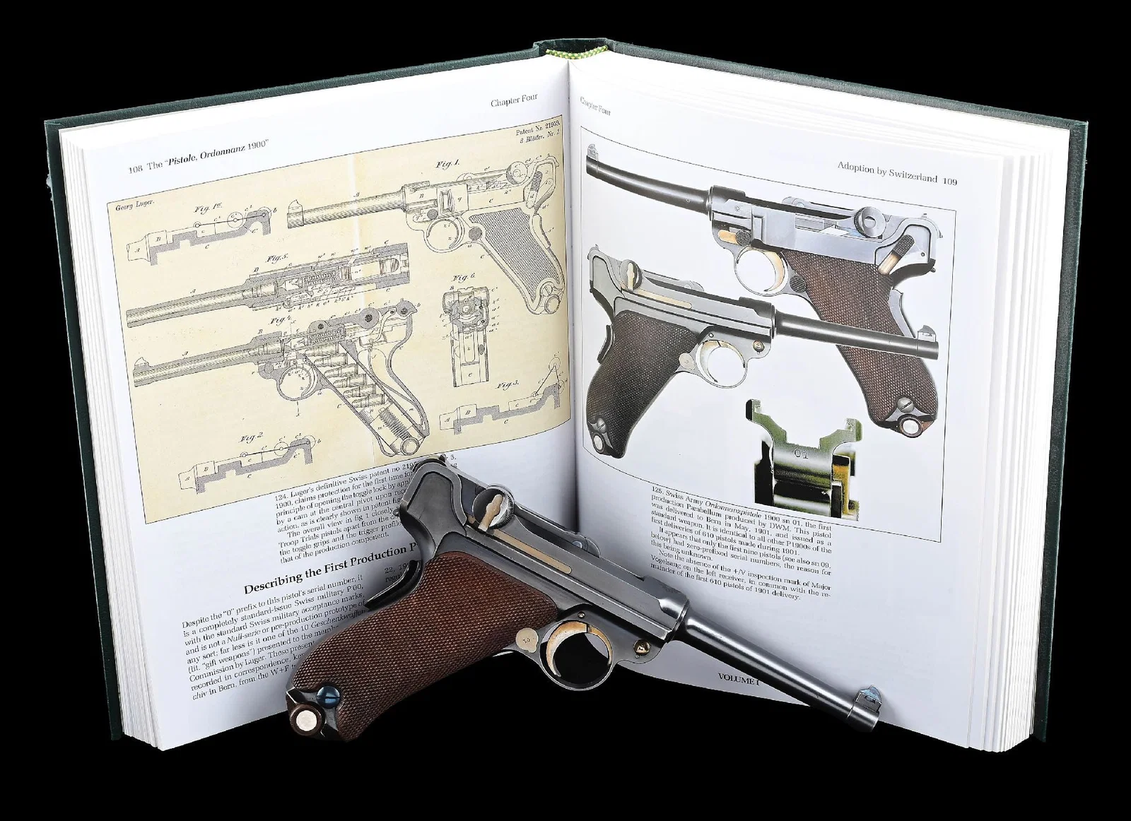 (C) IMPORTANT FIRST EVER PRODUCED DWM 1900 SWISS LUGER SEMI-AUTOMATIC PISTOL, SERIAL NUMBER 1.