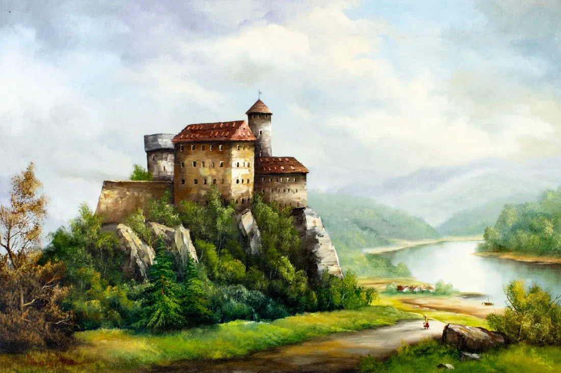 C Karopka (Europe,20C) oil painting