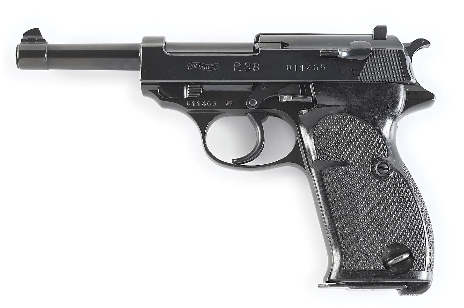(C) ZERO SERIES WALTHER P.38 SEMI-AUTOMATIC PISTOL.