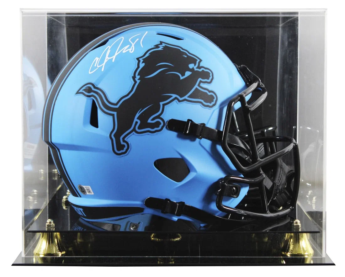 Calvin Johnson Signed Detroit Lions Full Size Speed Helmet with BAS Authentication