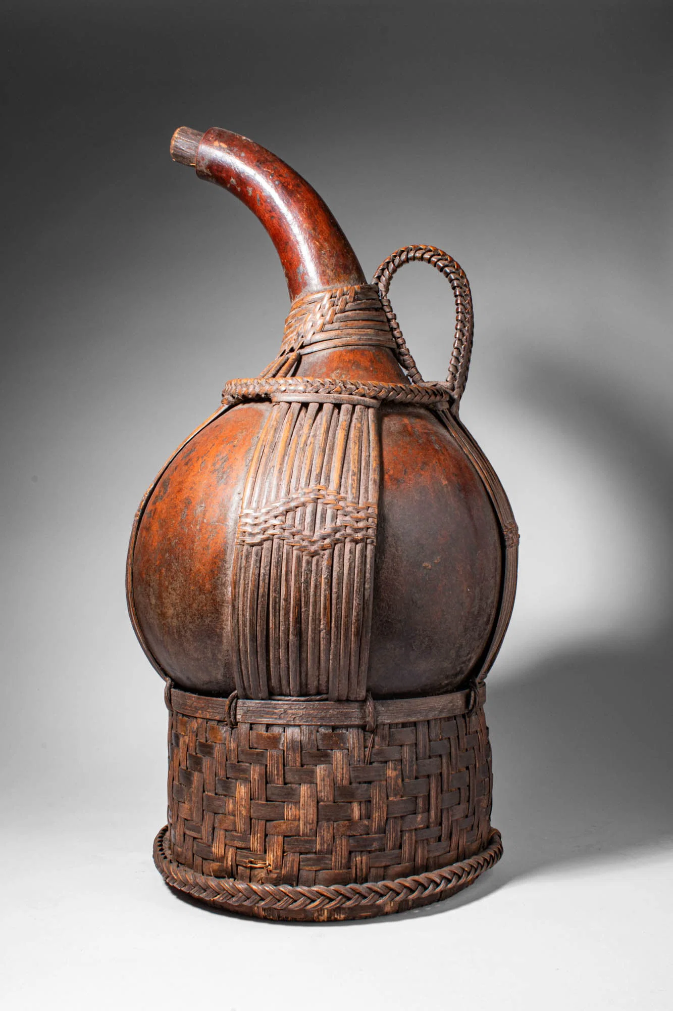 CAMEROON PALM WINE GOURD VESSEL