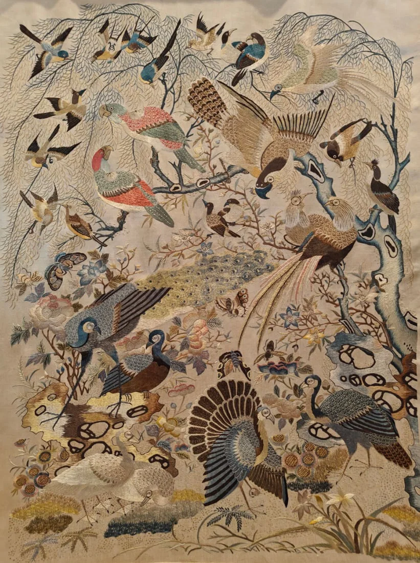Cantonese Embroidery Flowers and Birds