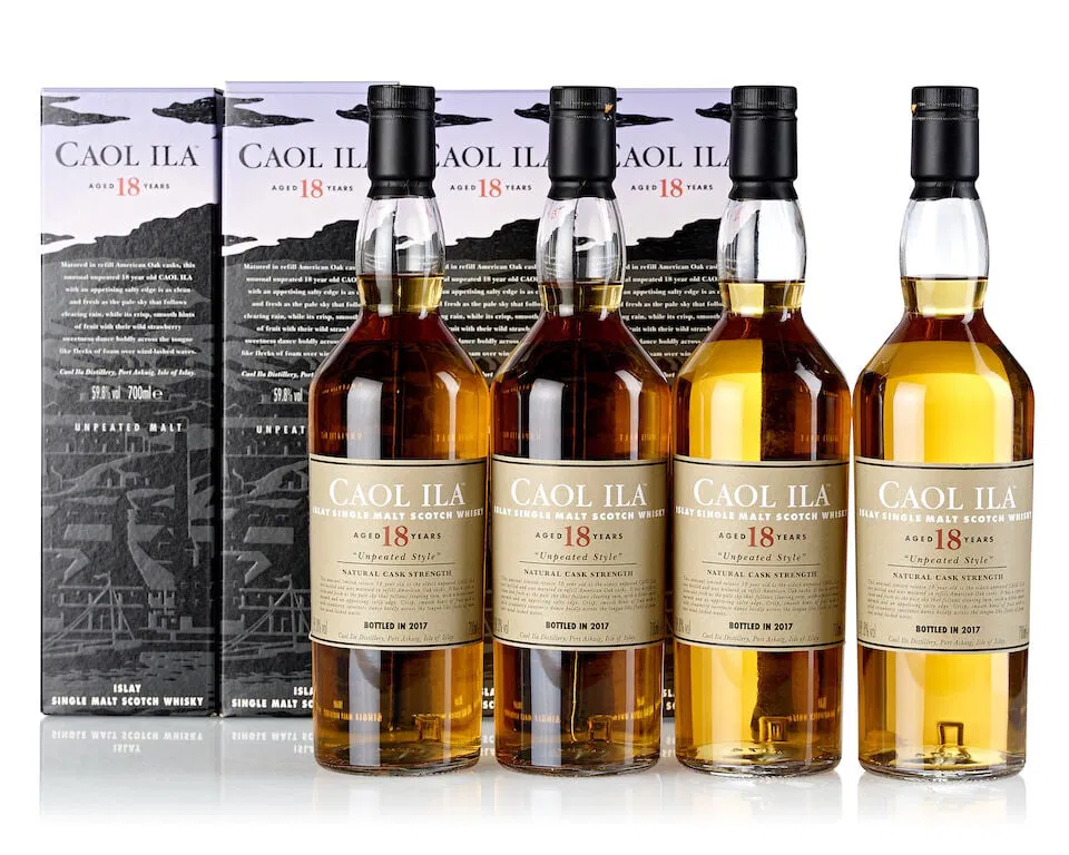 Caol Ila 18 Year Old Unpeated Style (4x 700ml)
