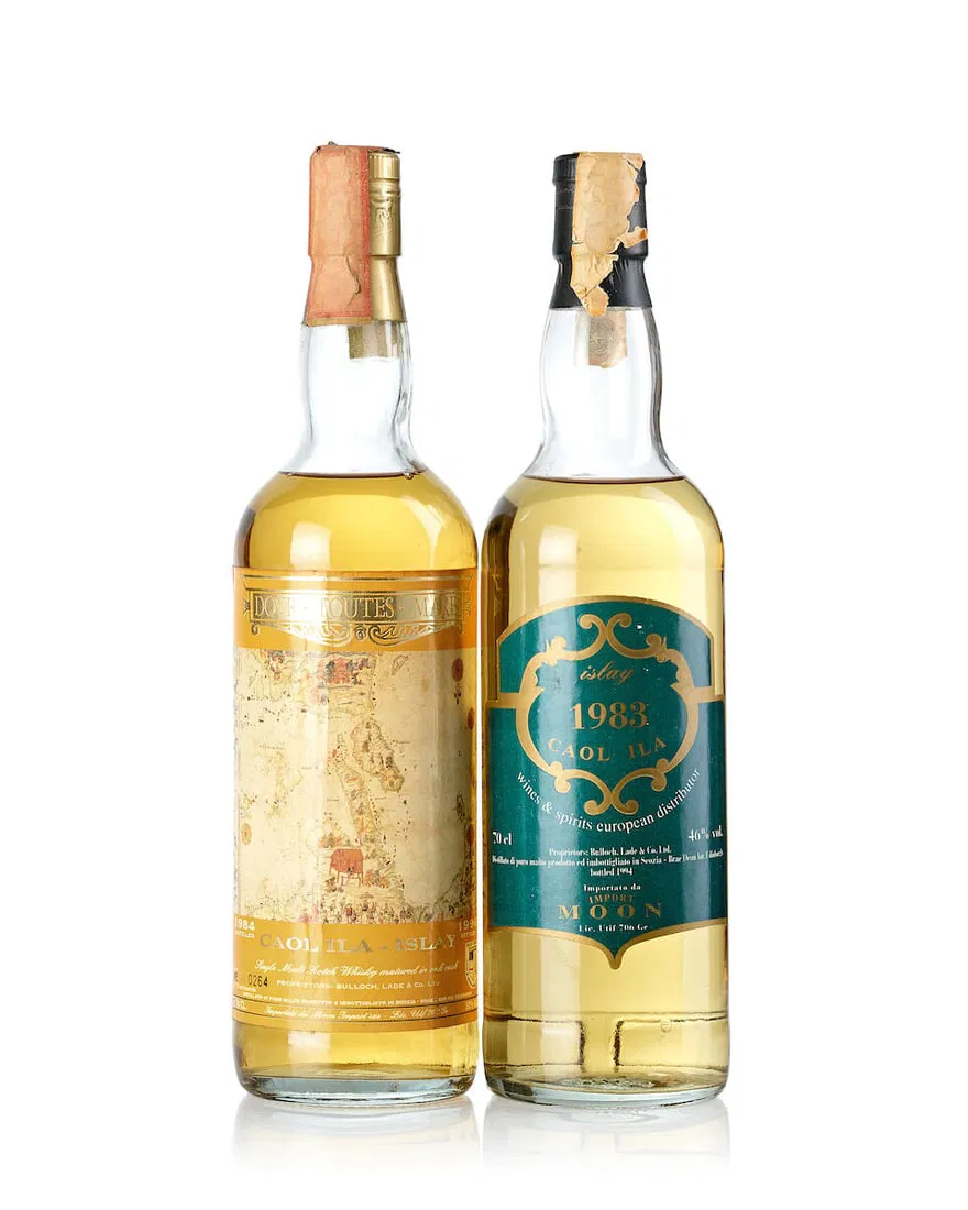 Caol Ila Dovr-Toutes-Mars, 1984 (1x 700ml) Caol Ila Moon Import Crest Label, 1983 (1x 700ml)