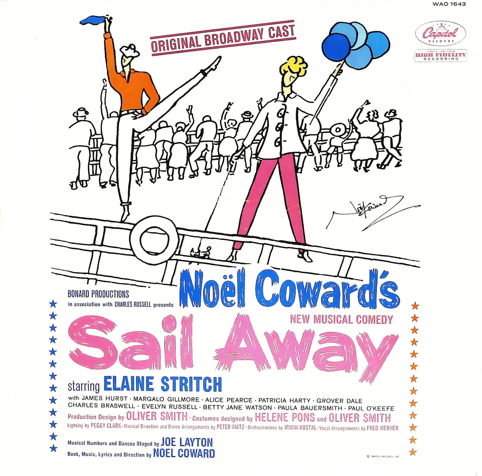 Capitol Records Sail Away - Broadway Cast Vinyl Record