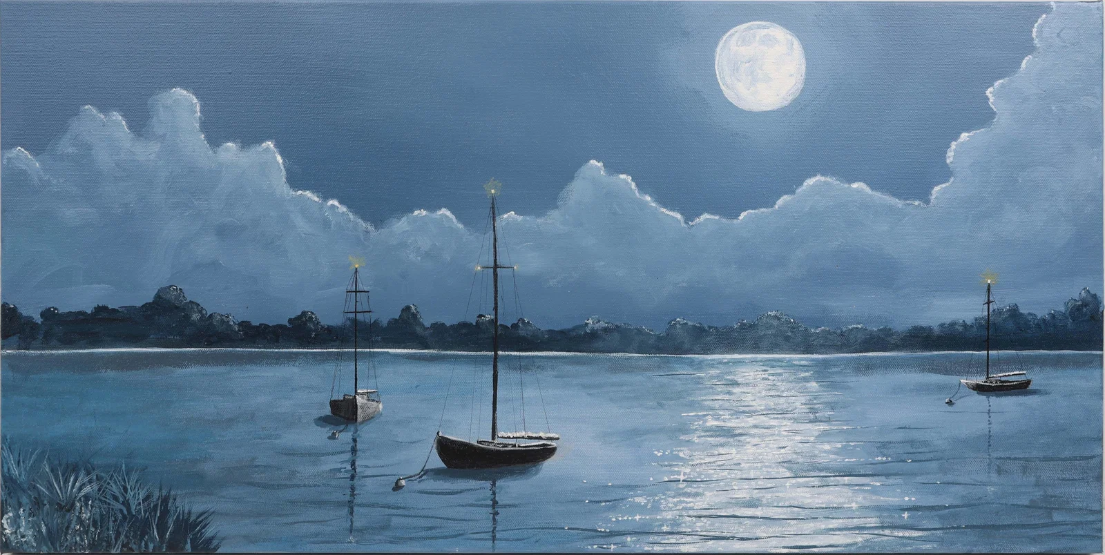 CAROL ANN KNAPP FLORIDA ARTIST BLUE MOON LAGOON