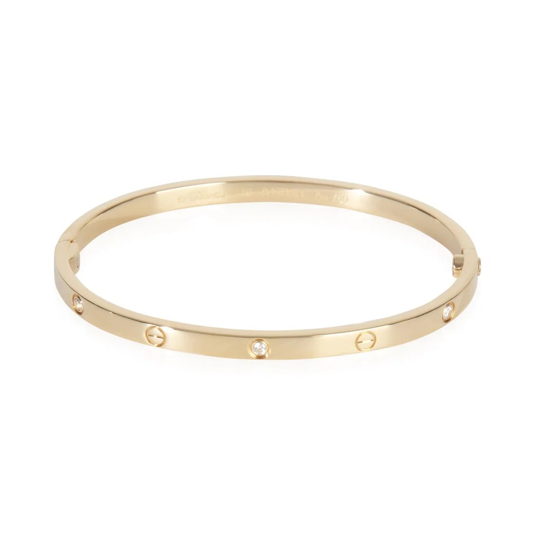 Cartier Love Bracelet Small Model 18k Yellow Gold With Diamonds 16cm