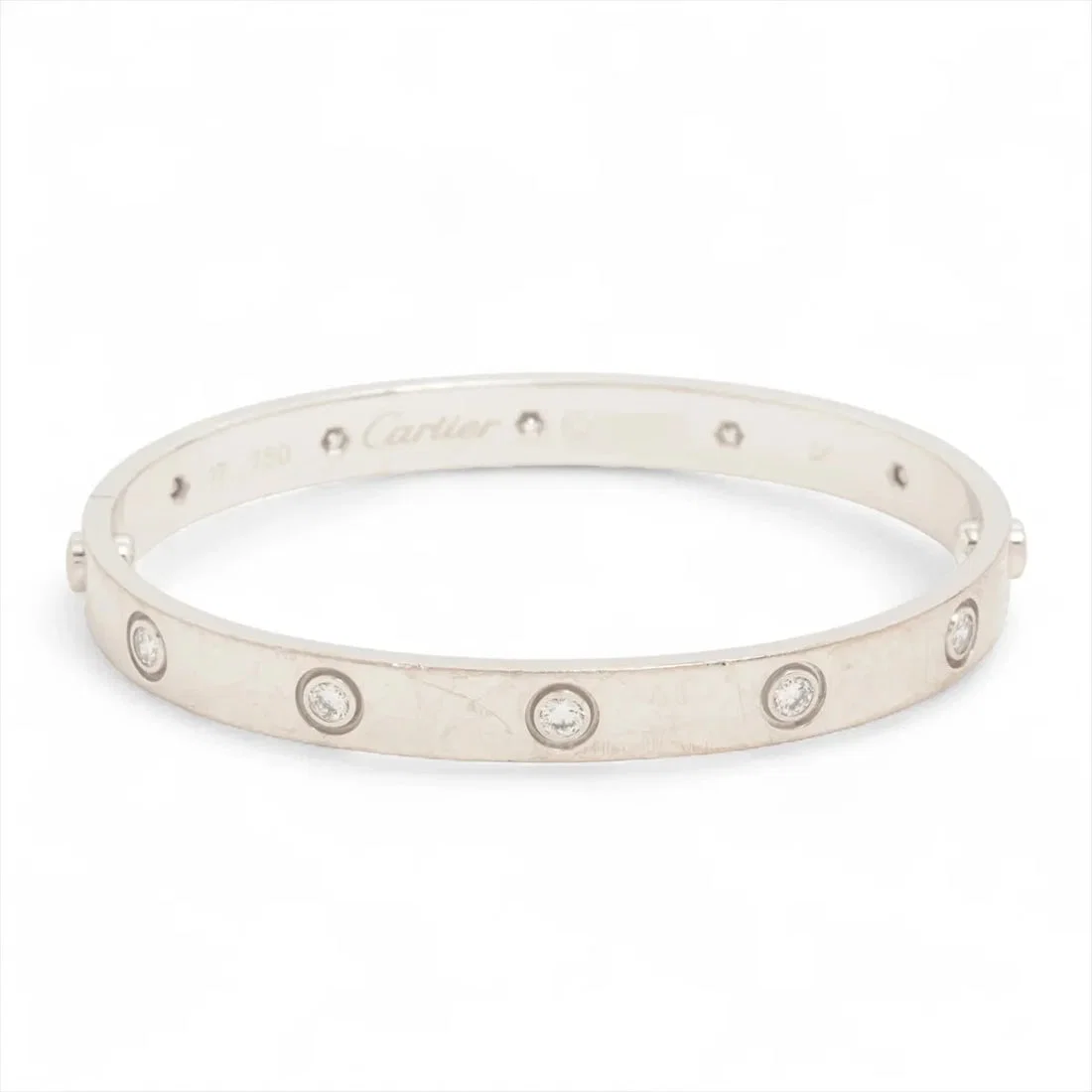 CARTIER LOVE FULL DIAMOND BRACELET 750(WG)