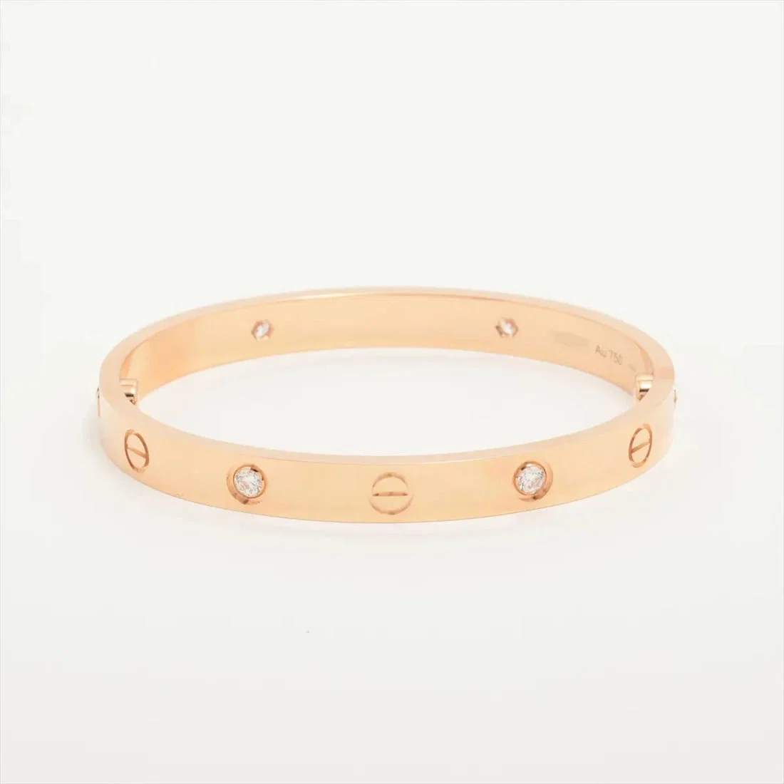 CARTIER LOVE HALF DIAMOND BRACELET 750(PG)