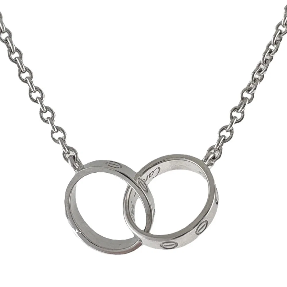 CARTIER NECKLACE K18 WHITE GOLD BABY LOVE