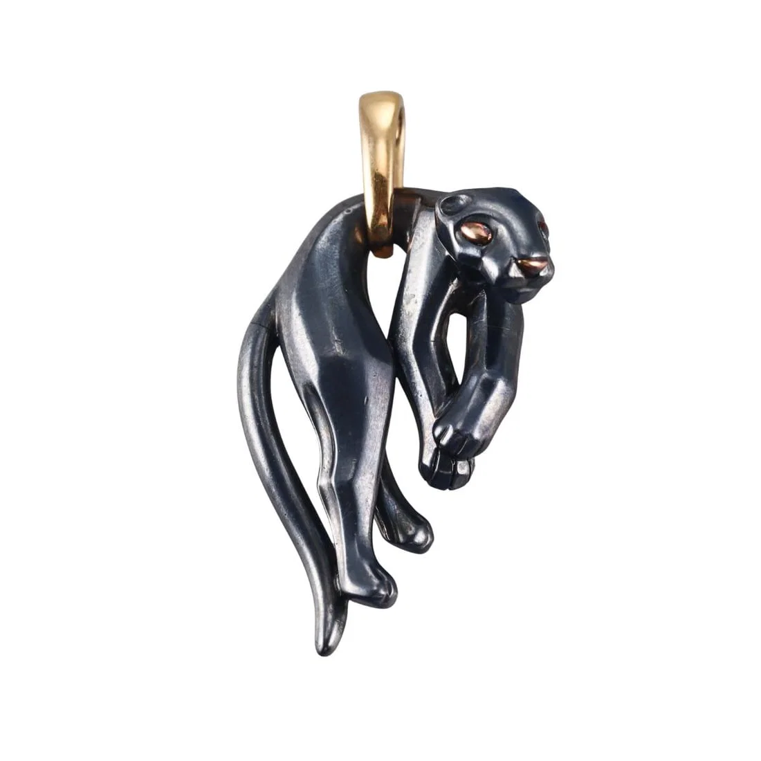 Cartier Panthere 18k Gold Silverium Pendant