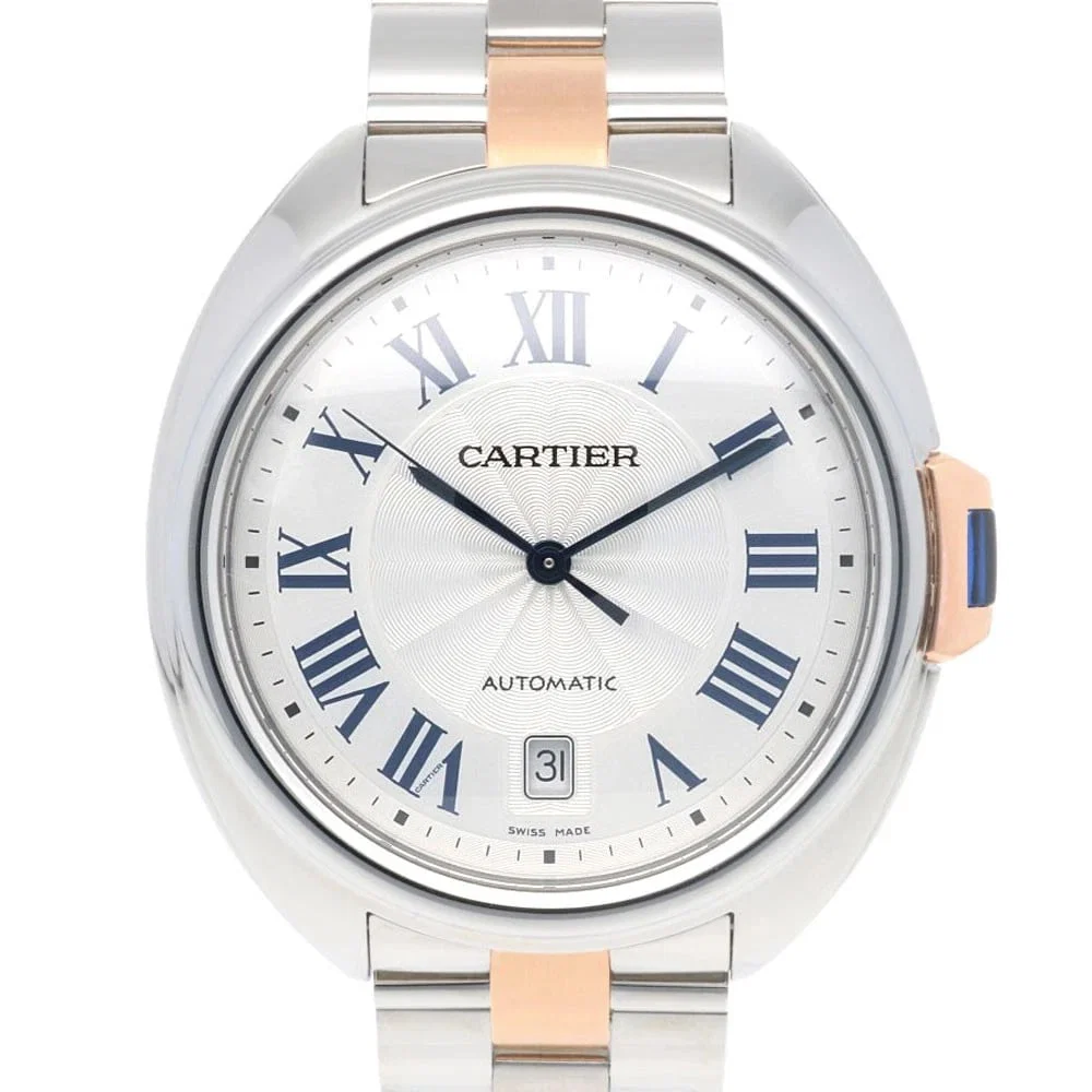CARTIER WATCHES STAINLESS STEEL K18 PINK GOLD WATCH