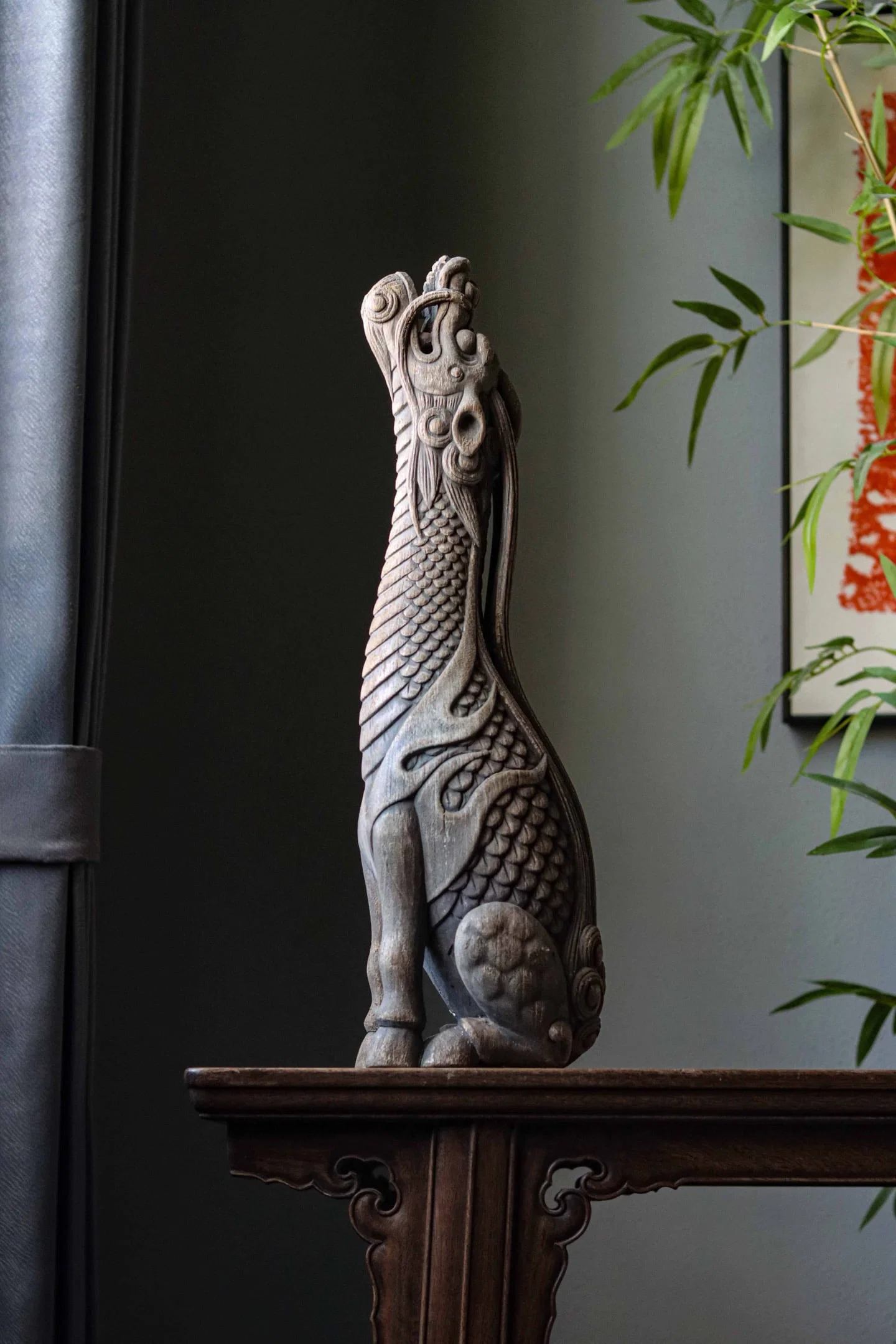 CARVED WOOD FIGURE OF WANGTIANHOU, LATE MING TO EARLY QING DYNASTY