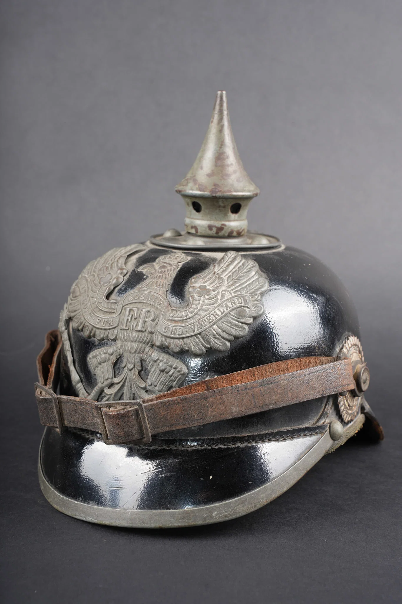 Casque a pointe M1915 Prussien du BA VII.Prussian M1915 pickelhaube of Bekleidungsamt VII (BA VII)