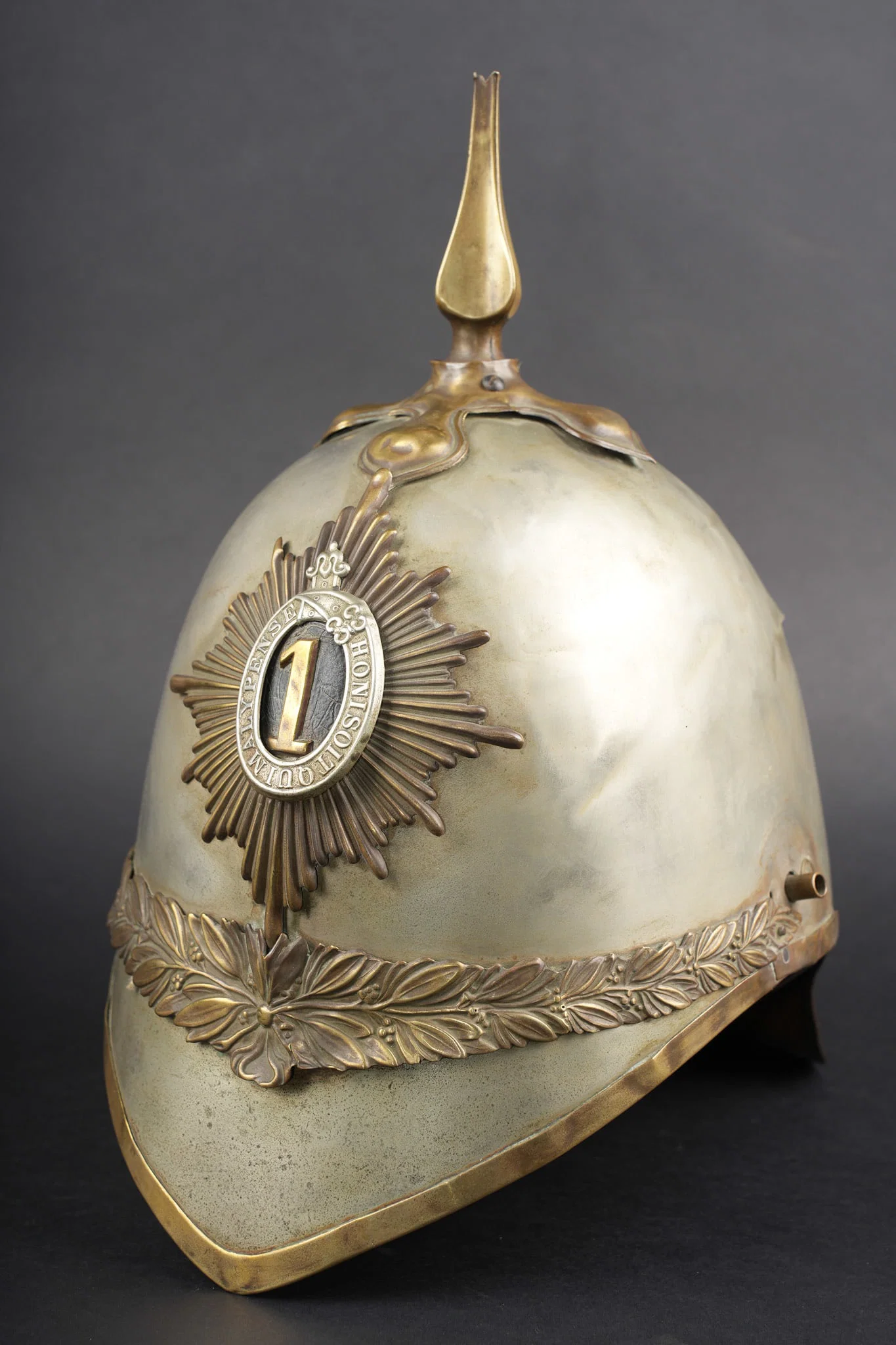 Casque britannique M1871 troupe du 1st Royal Dragoon. British M1871 helmet, other ranks, 1st Royal