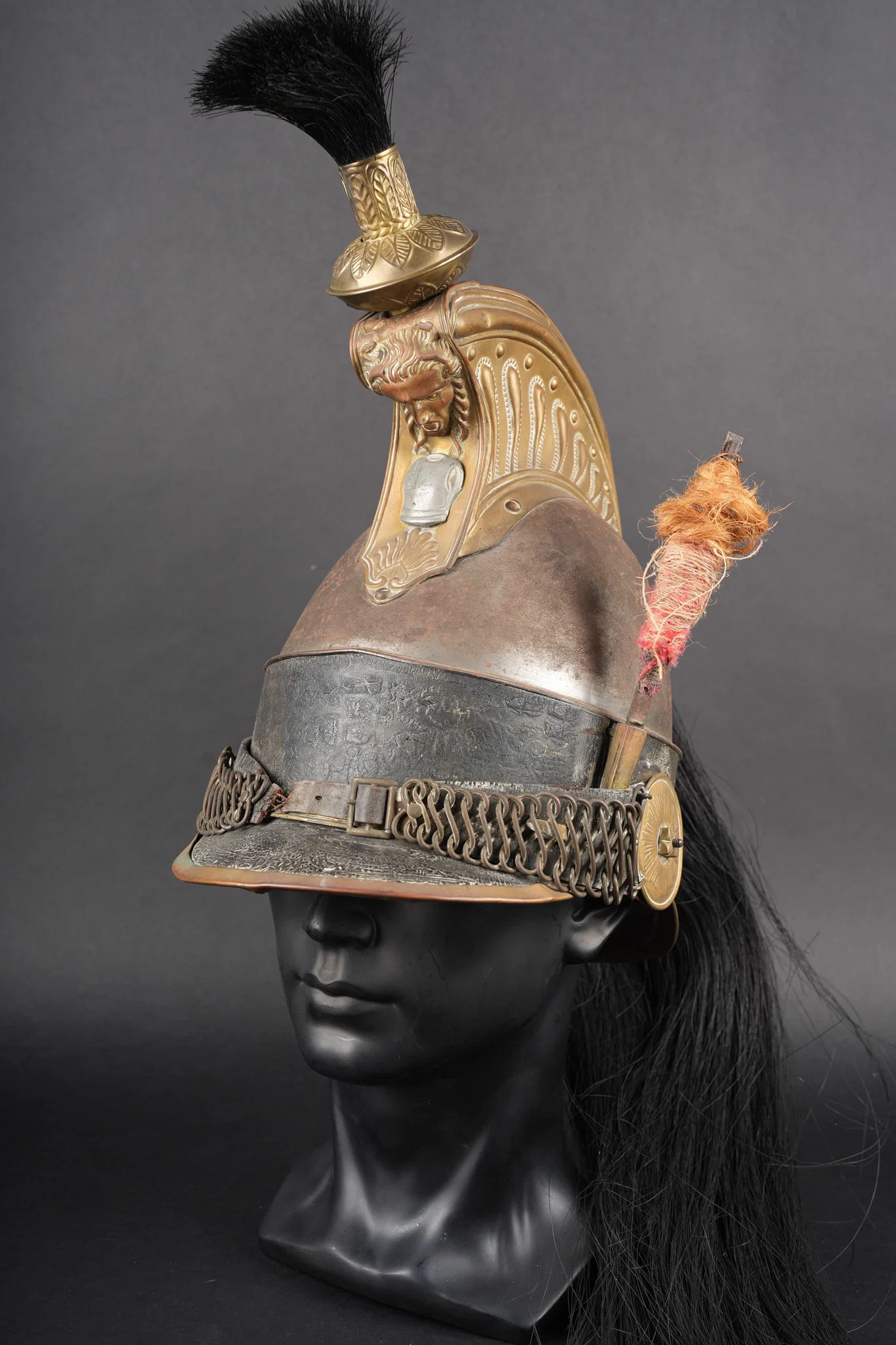 Casque de cuirassier belge 1830. Belgian cuirassier helmet, model 1830