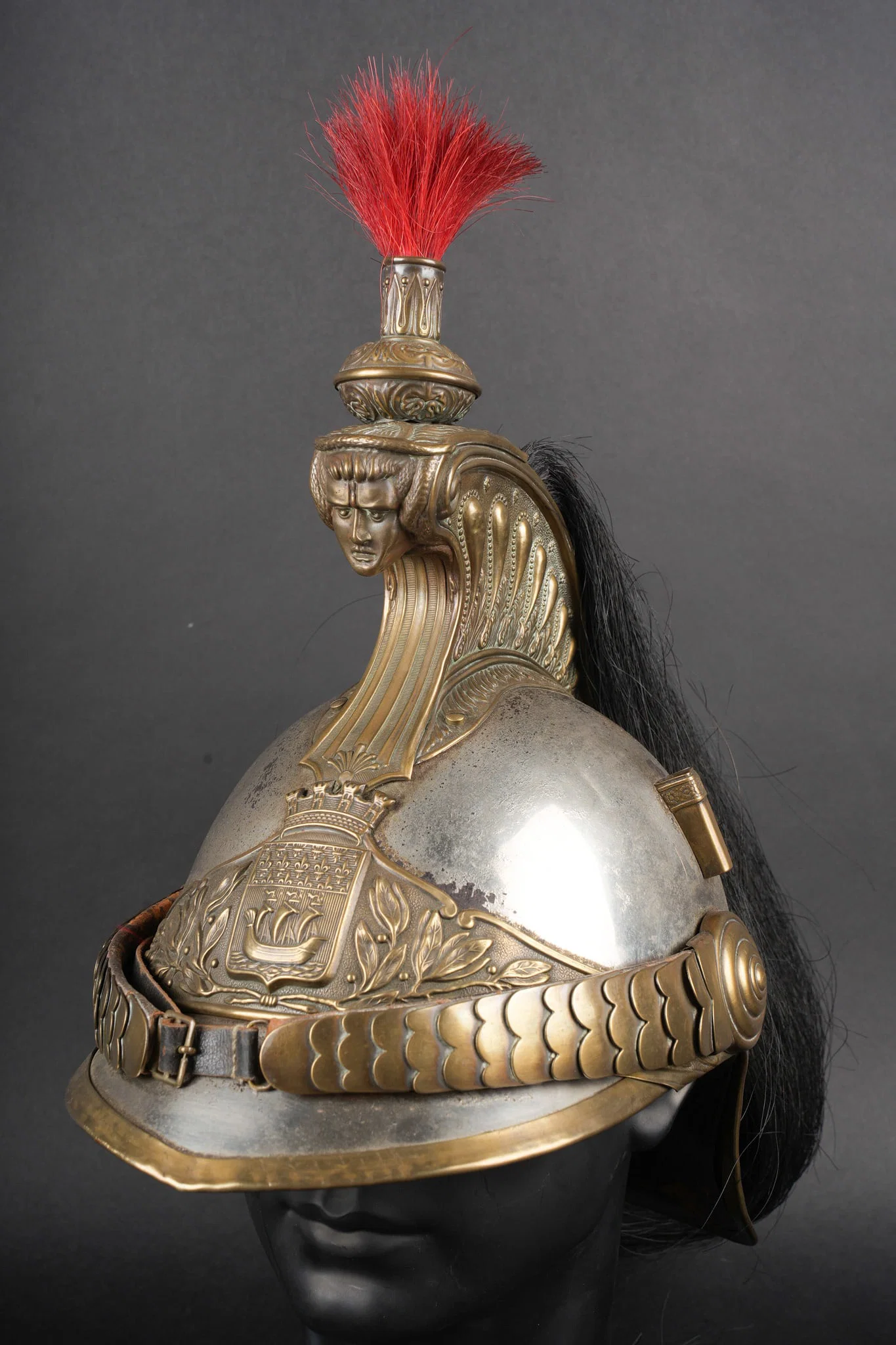 Casque Garde Republicaine anterieur a 1907. Republican Guard helmet, pre-1907.