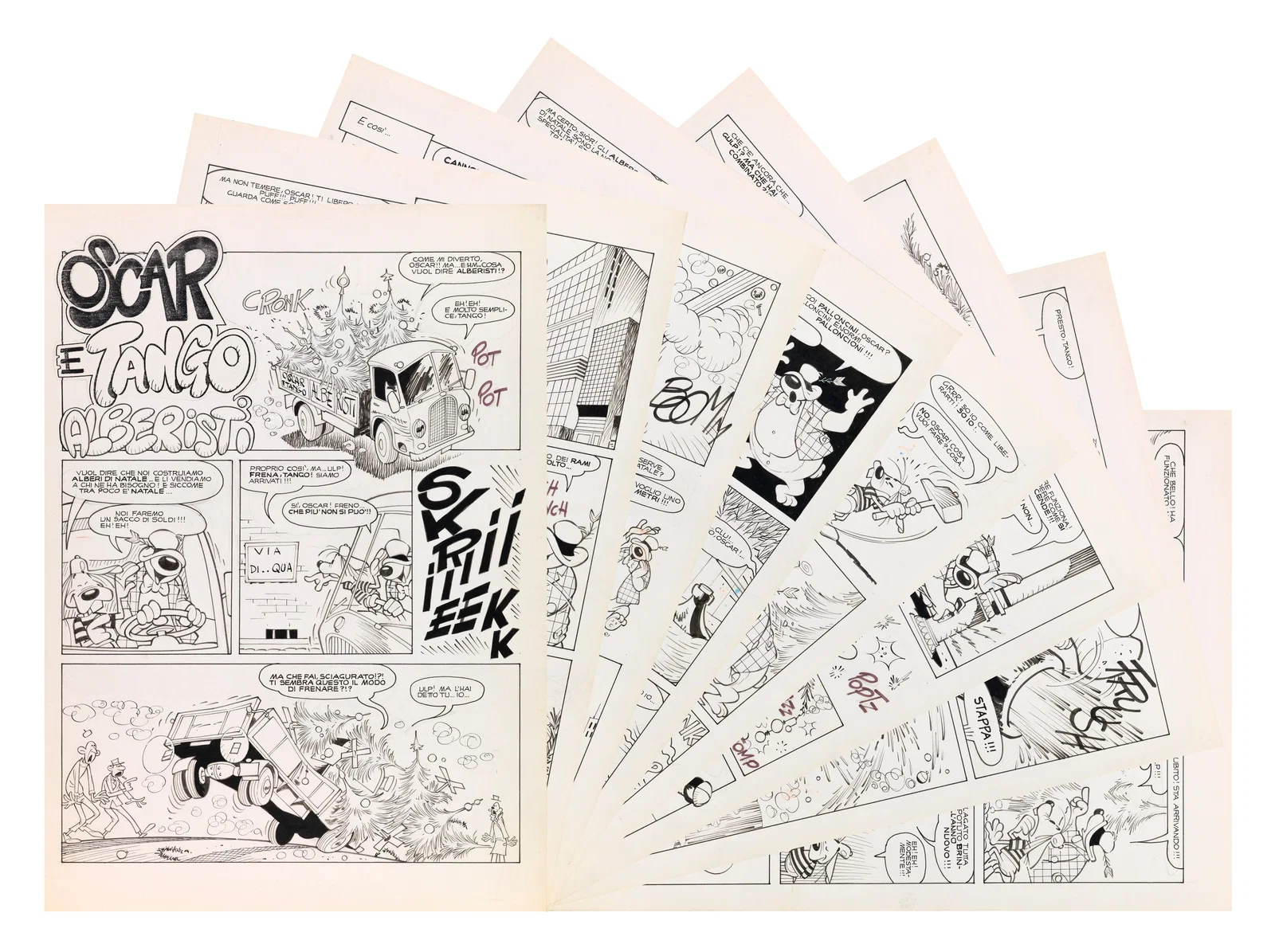 Cavazzano Giorgio - "Oscar e Tango alberisti", 1976