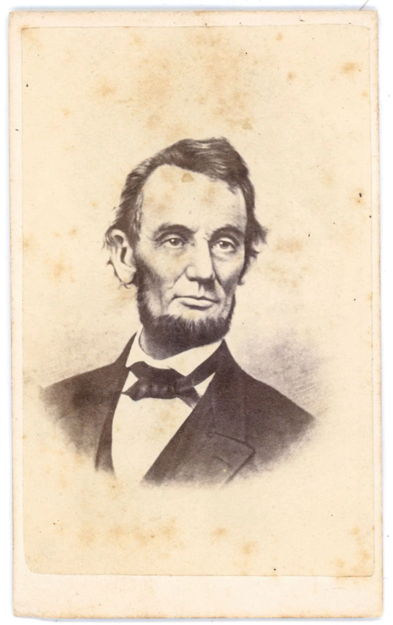 CDV, Abraham Lincoln Printed Portrait