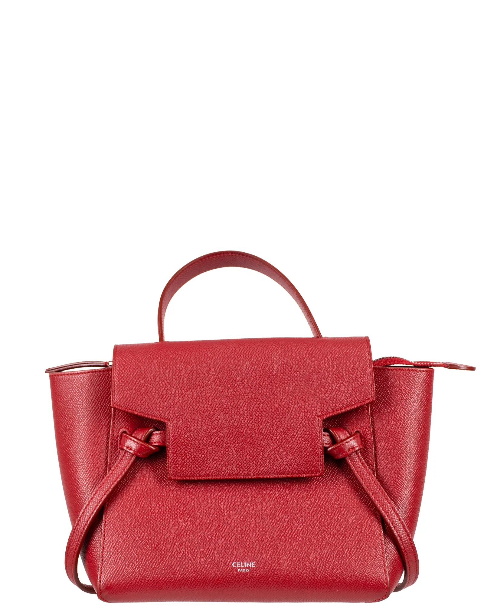Céline - CELINE Belt Bag Nano Red Grained Calfskin