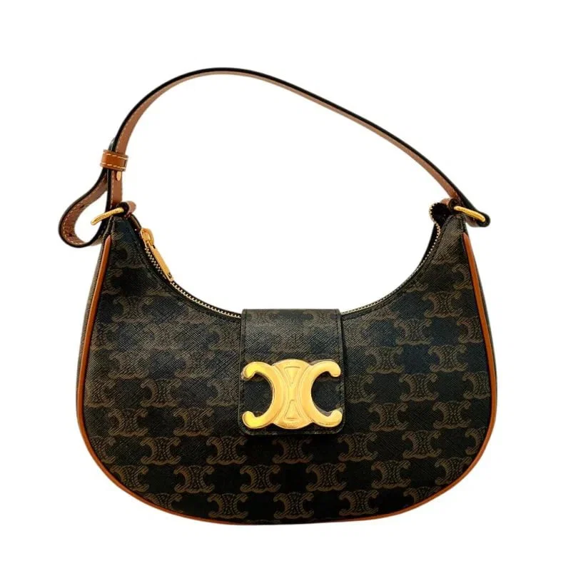 CELINE MEDIUM AVA TRIOMPHE BAG BROWN TRIOMPHE