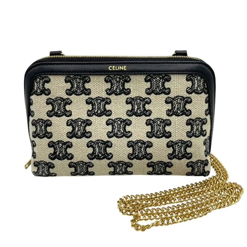 CELINE TRIOMPHE CHAIN CLUTCH