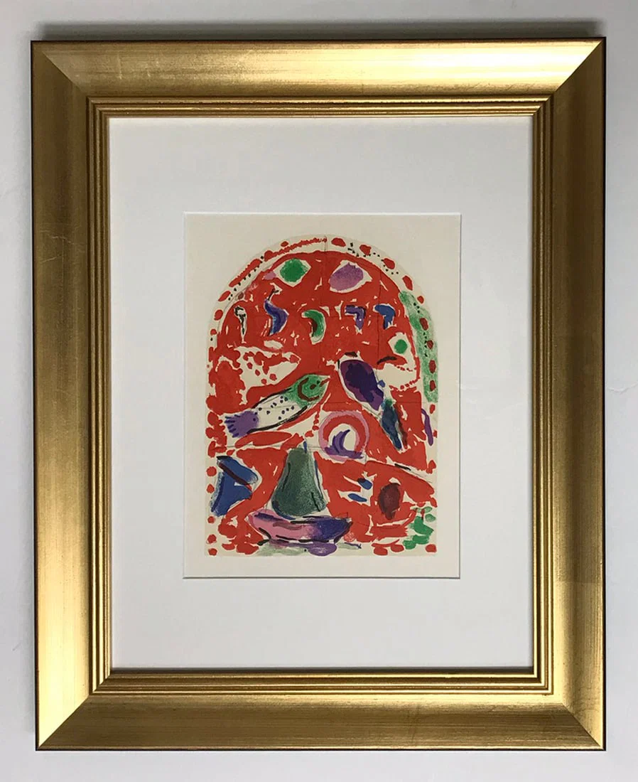 Chagall framed Lithograph Sketch for Zebulun framed