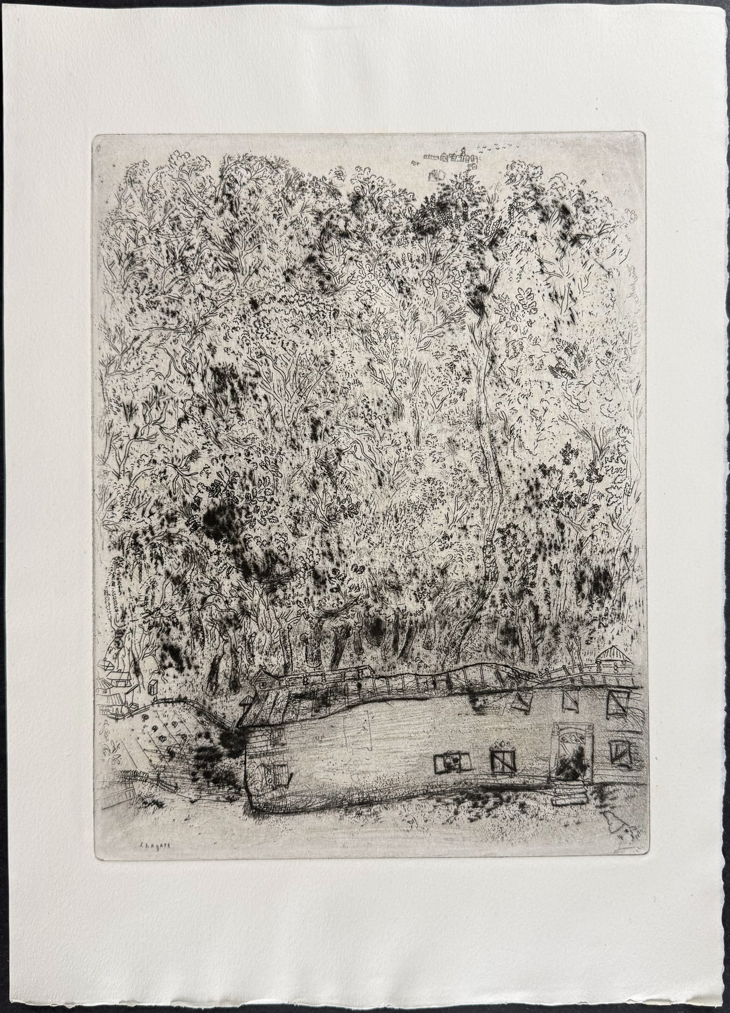 Chagall - Plyushkin's Old Park - Le Vieux Parc de Pliouchkine