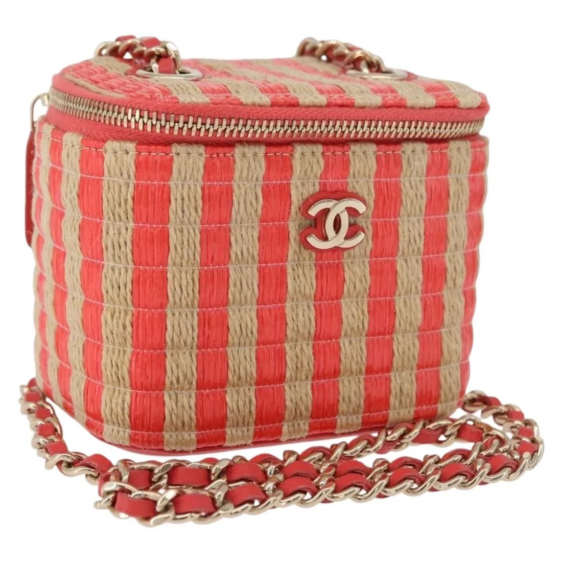 CHANEL COCO MARK MINI VANITY CHAIN SHOULDER BAG