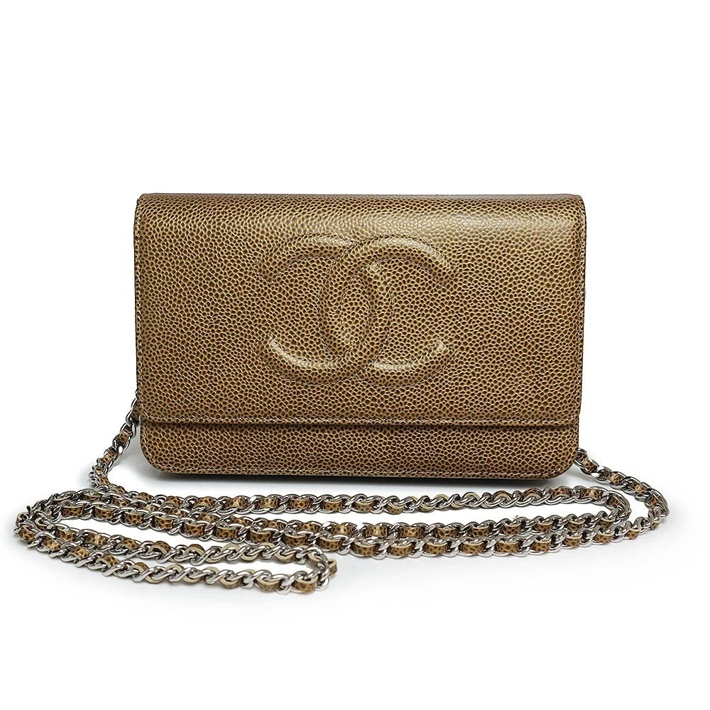CHANEL COCO MARK SHOULDER BAG BRONZE