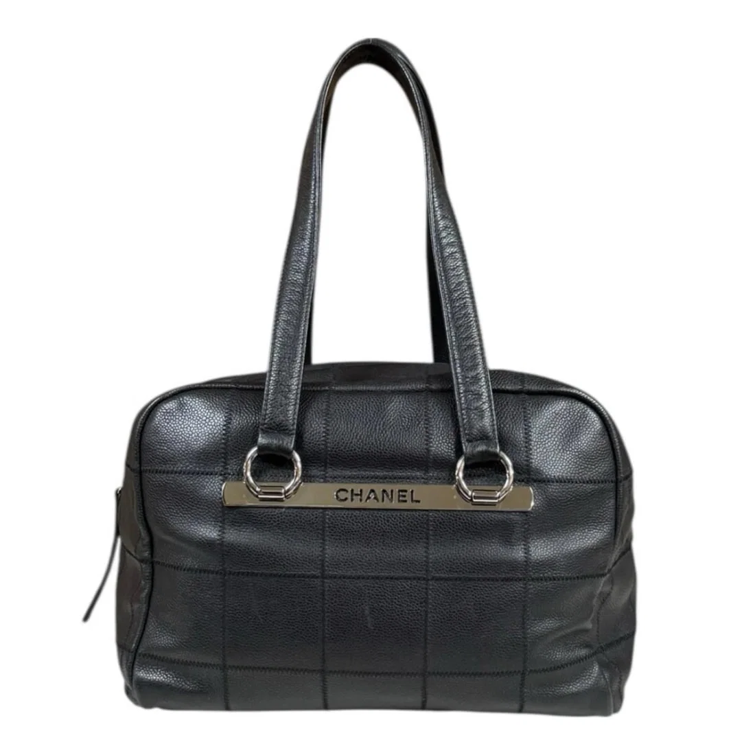 CHANEL HANDBAG LEATHER MINI BOSTON BAG