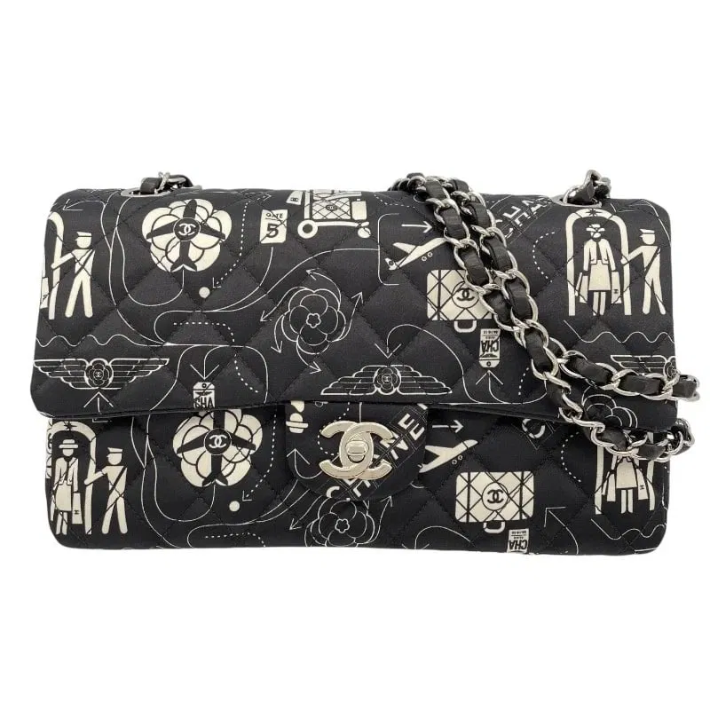 CHANEL MATELASSE 25 ICON PRINT SHOULDER BAG