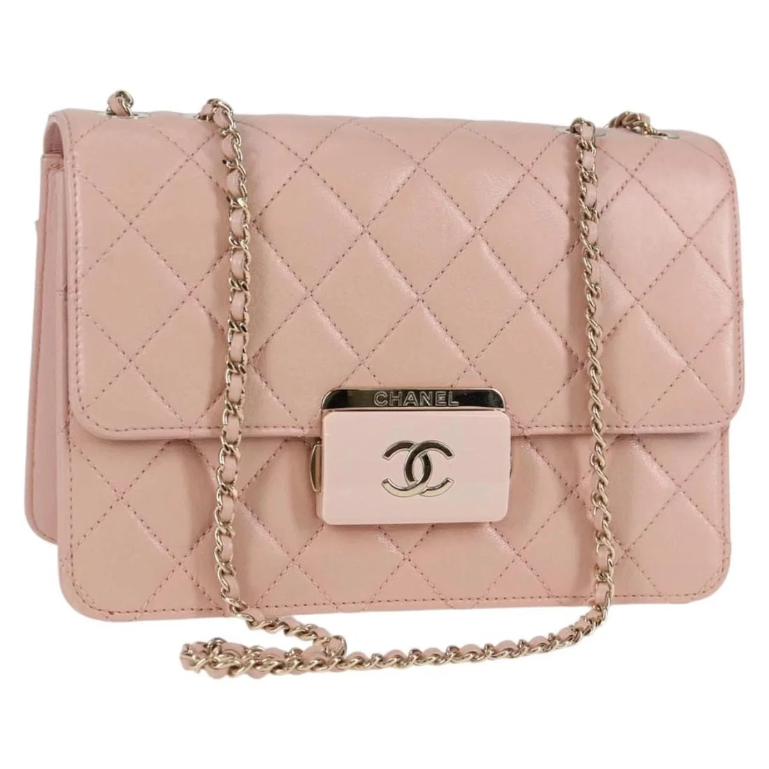 CHANEL MATELASSE BEAUTY ROCK CHAIN BAG LEATHER