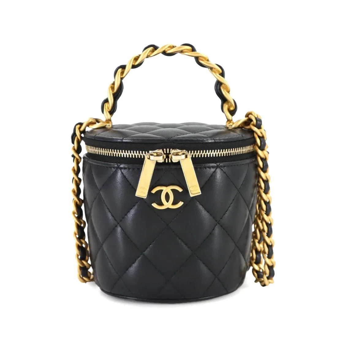 CHANEL MATELASSE MINI VANITY CHAIN HAND SHOULDER BAG