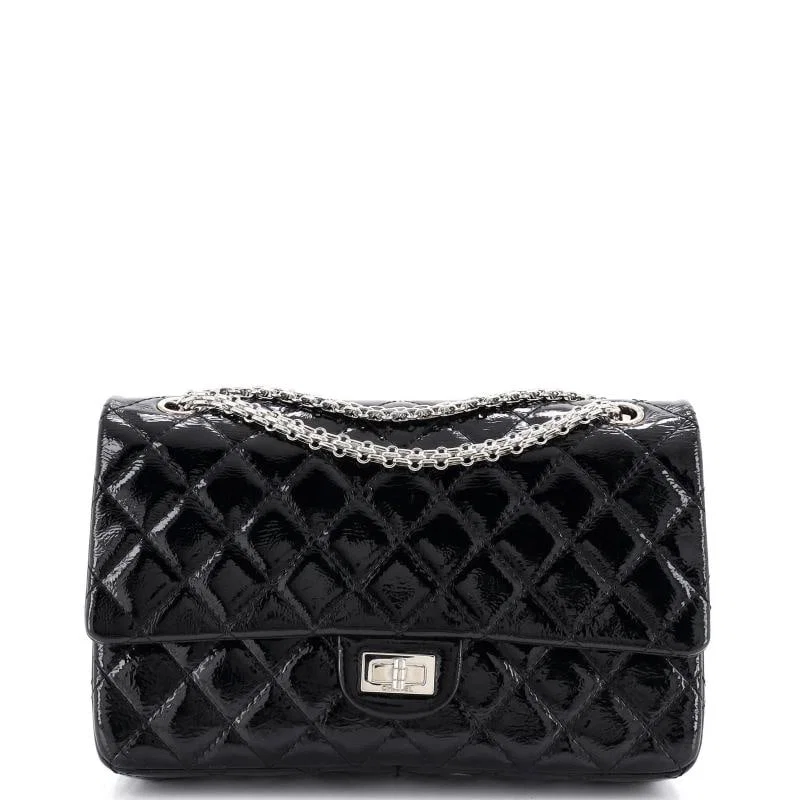 Chanel Reissue 2.55 Flap Bag Quilted Crinkled Patent 226