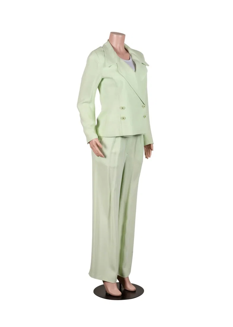 CHANEL SPRING/SUMMER 1994 MINT GREEN PANT SUIT