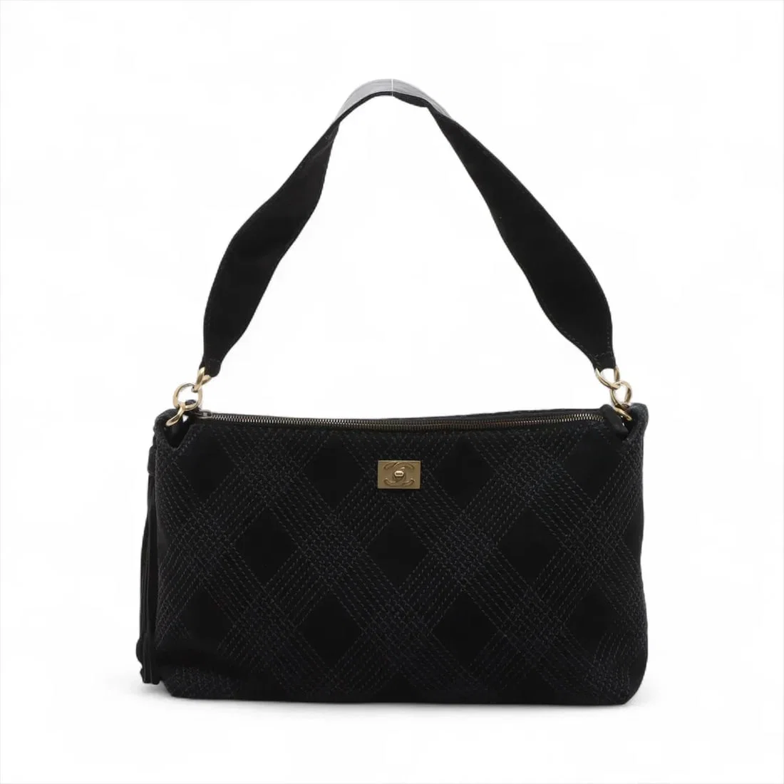 CHANEL WILD STITCH SUEDE SHOULDER BAG