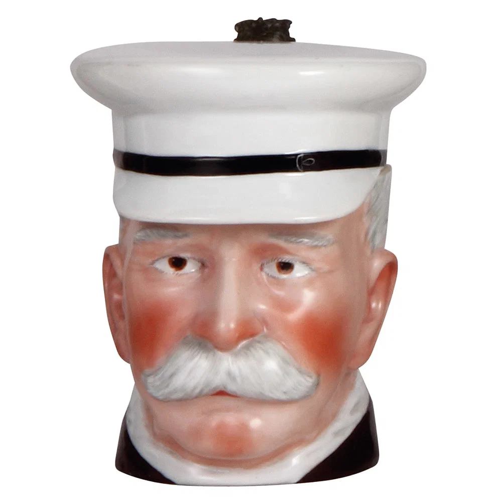Character stein, .5L, Count Ferdinand von Zeppelin